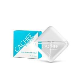 CACHEE Hand Sanitizer Spray, Silver Mist, Travel Size, Kills Germs & Bacteria, Non-Sticky, Long-Lasting Scent, Quick-Drying, High-End Fragrance, No Residue, Elegant Bottle (1FL OZ (30ML)