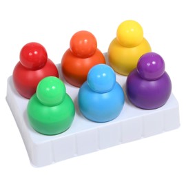 Ready 2 Learn Doodle Dabbers Dot Markers - Set of 6 Washable Colors - Non Toxic - Unique Toddler Grip - Markers for Kids