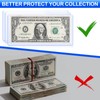 30 Pack Dollar Bill Sleeves, 6.8x2.9 Inch Clear Currency Sleeves