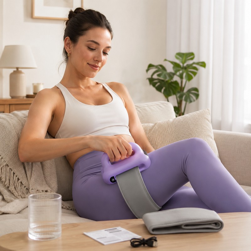 Portable Vibration Body Massager for Relaxation – Dual-Ring Design with