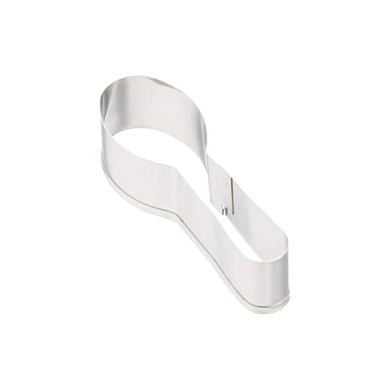 Tiger Crown 1380 Cookie Cutter, Silver, 0.9 x 3.0 x