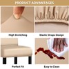 Lebaley 4 Pack Bar Stool Covers with Backs, Waterproof Stretch