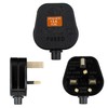 HUAREW 2 x 13A Fused Mains Plug with Cable Handle