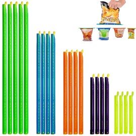 21 Bag Sealer Stick, Chip Bag Sealer Stick, Stay Fresh Bag Sealer Sticks, Plastic Closure Rods - 5 Diffrent Sizes Keep Plastic Bags Airtight Watertight & Food Fresh