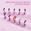 siyuwuro 2 Sets Nail Display Stands, Fake Nail Display Stand