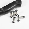 10 Packs Knife Handle Screws Rivets Bolts Fasteners,Hex Flat Head