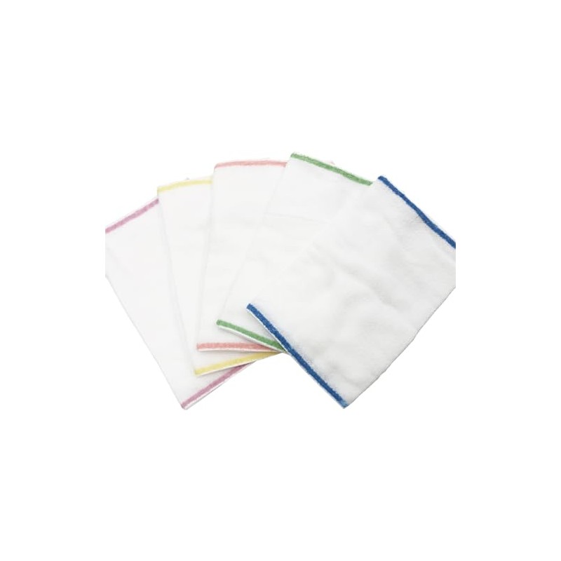 Oboro Towels, Face Towels, Set of 5, Quick Drying, Thin,