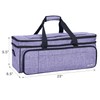 HOMEST Double Layer Carrying Case with Mat Pocket for Cricut