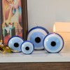 BCS Blue Evil Eye Candle - Nazar Home Decor -