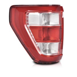 PIT66 Tail Light Brake Lamp Left Driver Side w/o Blind Spot Compatible with Ford F150 XL 2021-2023 (2-Door Standard Cab | 4-Door Extended Cab | 4-Door Crew Cab) Red