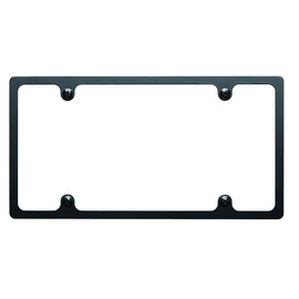 BILLET SPEC 55020 License Plate Frame Plain Slim Line, Black