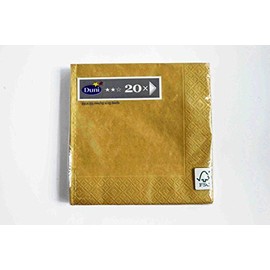 Duni Servetten 33x33 Gold