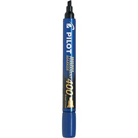 Pilot Marcador Permanente Sca400, Tinta Color Azul, Punta Cincelada, Blíster Con Una Pieza