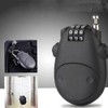 Helmet Lock Cable Bike Password Lock Telescopic Wire Rope -
