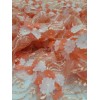 Divas Textiles Fabric By The Yard Coral Lace 3d Embroidery