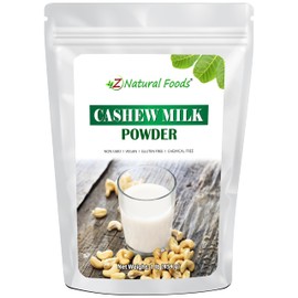 Z Natural Foods Unsweetened Cashew Milk Powder - Plant/Nut Milk For Healthy Heart, Bones, Skin - Substitute for Cashew Butter - Gluten-Free, Kosher, Non-GMO, Vegan, Dairy-Free, 1 lb