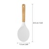 uxcell Silicone Rice Paddle Nonstick Rice Spoon Heat Resistant Round