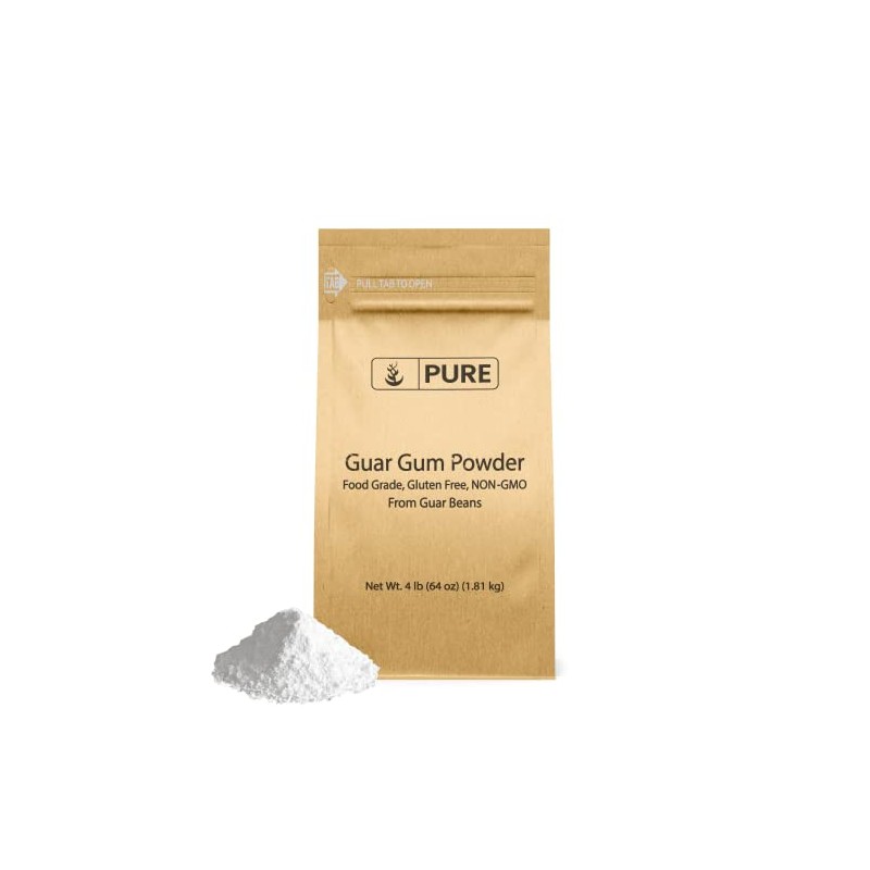 Pure Original Ingredients Guar Gum (4lb) From Guar Beans, Food