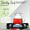 Simax Glassware 20 Oz. Glass Teapot | Short Spout, Microwave