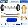 2-in-1 Undercarriage Pressure Washer Kit with Extension Wands – 4000