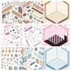 DIY 3D Miniaturized Stickers - Cute Cabin Landscaping Collage, 10-Piece