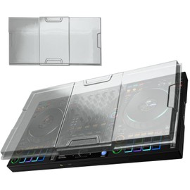 MiKiJoy4U Polycarbonate Dust Cover for Pioneer DJ DDJ-FLX10, Transparent PC Hard Shell DJ Equipment Protective Cover, Dustproof Shockproof Pet-Scratch Spill Resistant for Travel