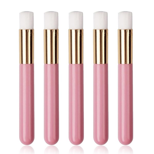 TSLRSA Wimpernshampoo Pinsel - 5 Stücke Rosa Nasenporen Tiefenreinigung Bürste