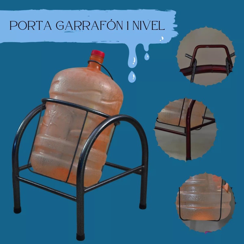 Decora Porta Garrafón Chico 1 Nivel Silver Oferta