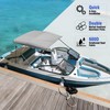 Leadpro 3 Bow Bimini Top Boat Cover with Straps and
