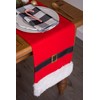 DII Holiday Decorative Table Runner Santa Belt