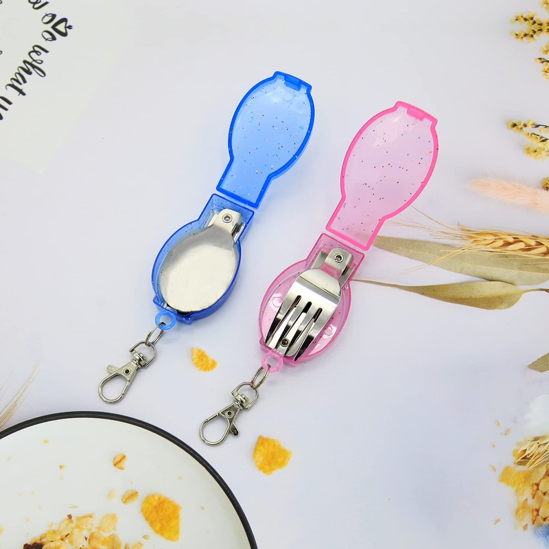 Folding Spoon And Fork Folding Fork Folding Spoon Foldable Fork