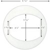 Stove Parts 4 Less Harman Pipe Stub Gasket for Invincible,