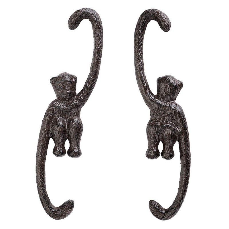 OwnMy Set of 4 Heavy Duty Cast Iron S Monkey