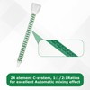 YOUNTHYE 25PCS Epoxy Mixing Nozzle 6.3 inch Mixer Plastic Resin