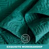 Hansleep Teal Quilt Queen Size - Damask Ultrasonic All Season