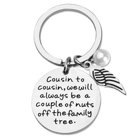 Cousin Gifts for Women Men Birthday Christmas Gifts for Cousins Female Male to My Cousin Gift for Girls Boys Cousin to Cousin Keychain Presents for Cousin Reunion gifts