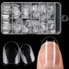 240pc Oval Gel Nail Tips Fake Nail Clear Press on