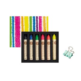 Sennelier Oil Pastels 6 Colours Set Fluorescent and Mini Tweezers