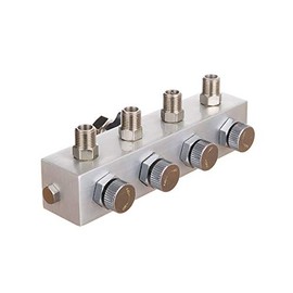 Air Distributor for 4 Air Hoses Airbrush Compressor 4 x 1/20.3 cm Manifold Separator