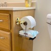 TP Ledge – Multi-Purpose Double Shelf Hangs Below Existing Toilet