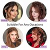 Hair Braid Headband,Messy Wide 2 Strands Synthetic Hair Braided,Elastic Synthetic