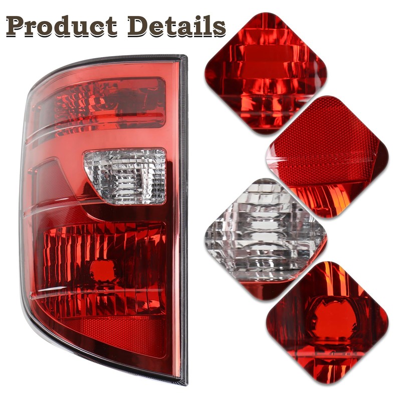 KAMDKI A Pair Tail Light Assembly Fit for 2009-2014 Honda