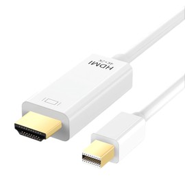 4K Mini DisplayPort to HDMI Cable,4K@30Hz Thunderbolt to HDMI Cable,Mini DP to HDMI Cord Adapter Campatible for MacBook Air/Pro iMac Mac mini Surface Pro/Dock Monitor Projector HDTV PC Outdoor TV DVI