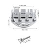 Headless Bass String Lock Metal Portable Bass String Locking Nut