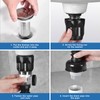 QruiLanTu Bathroom Sink Drain Kit Flexible Expandable P-Trap Sink Drain
