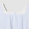 JAJU [JAJU] Women's Seersucker Shirring Short Sleeve Pajama Dress_Light Blue