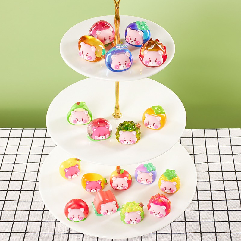 Mini Fruit Figures Blind Bag Decorative Surprising Cute Resin Figurine