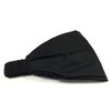 Bowbear Women Solid Wide Elastic headband, Black
