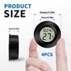 Mini Digital Hygrometer Thermometer Set of 4 - Precise Temperature