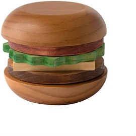 Rivers AP001 Hamburger Coasters Stax Plus Coasters, ONECOLOR
